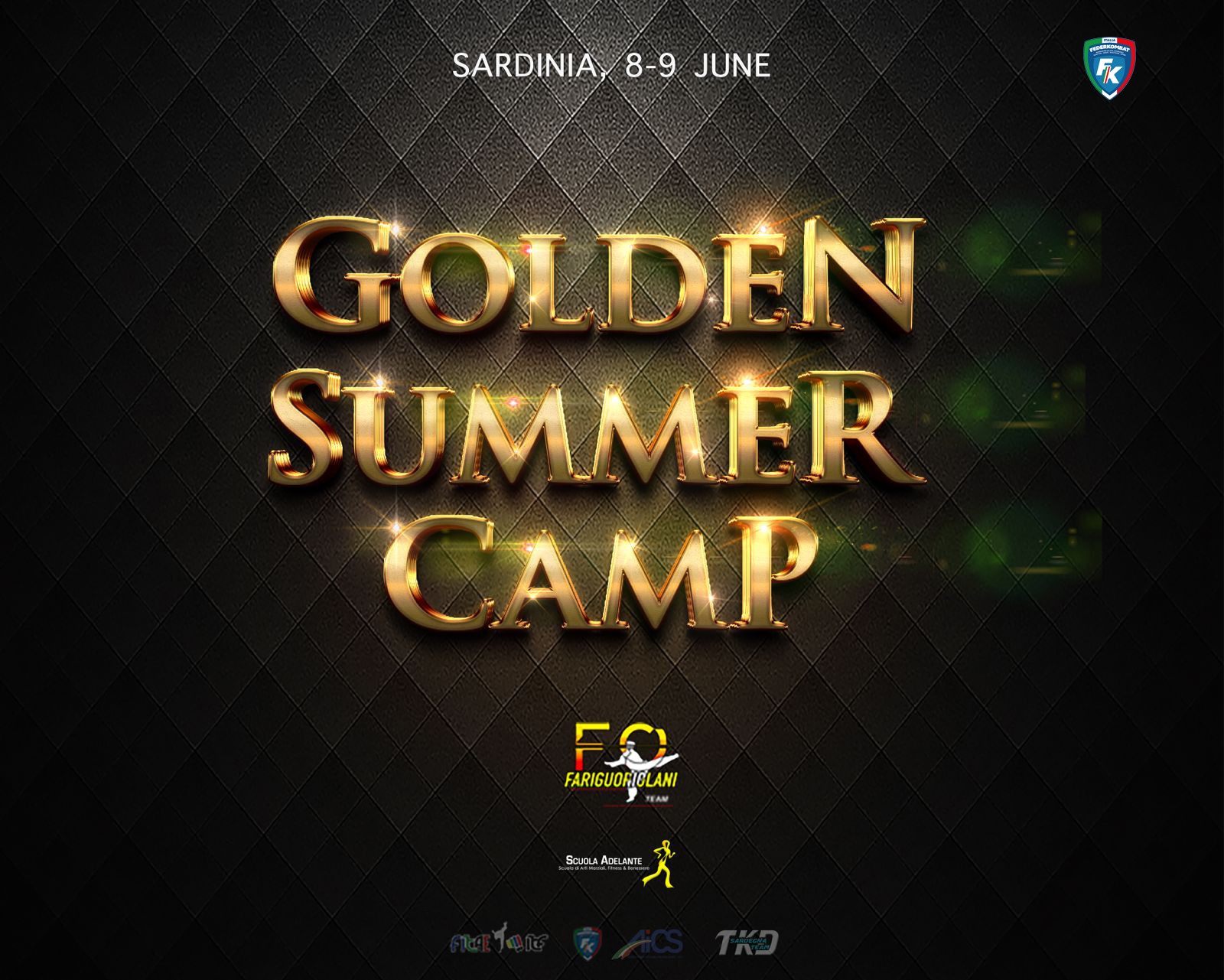 thumbnail Golden summer Camp poster copia